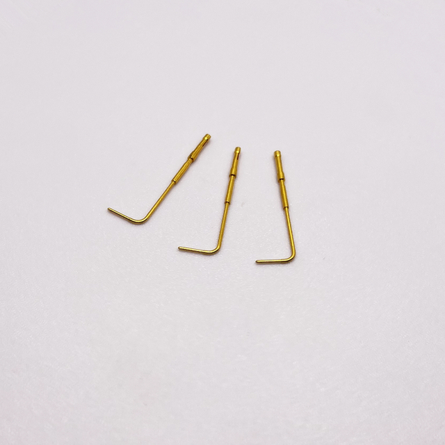 0,65 x 27,5 mm rechtwinklige Kontaktstifte für Industriegeräte-Steckverbinder 
